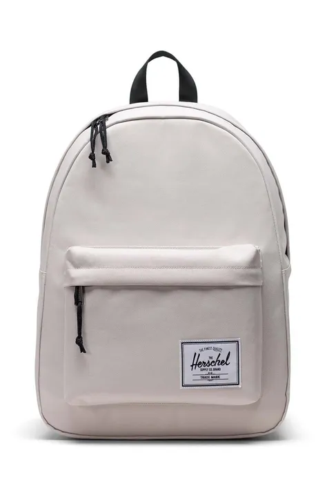 Раница Herschel Classic Backpack в бежово голям размер с изчистен дизайн