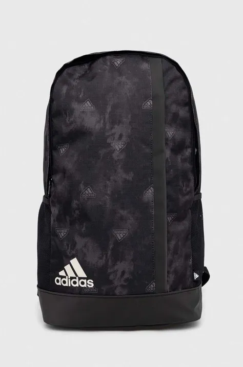 adidas plecak kolor czarny duży wzorzysty