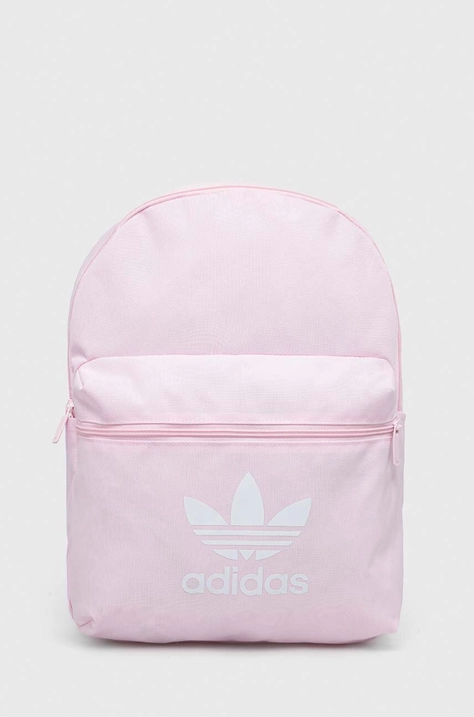 Ruksak adidas Originals boja: ružičasta, veliki, s tiskom