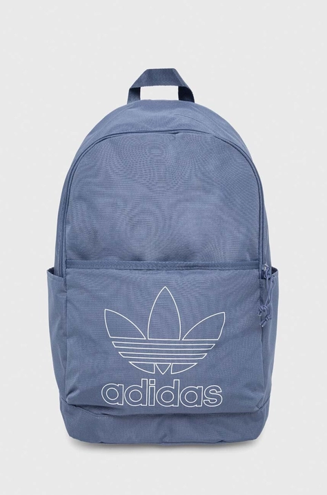 adidas Originals plecak kolor niebieski duży z nadrukiem IS4564