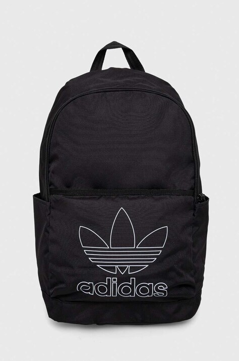 adidas Originals rucsac Adicolor culoarea negru, mic, cu imprimeu IT7602