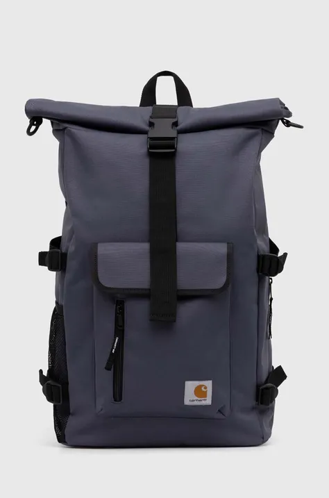 Раница Carhartt WIP Philis Backpack в синьо голям размер с изчистен дизайн I031575.1CQXX