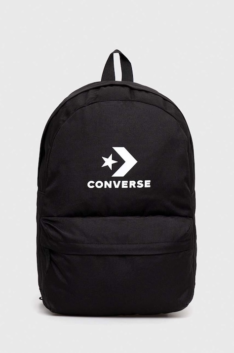 Converse rucsac culoarea negru, mare, cu imprimeu