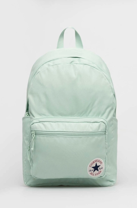 Converse rucsac culoarea verde, mare, cu imprimeu