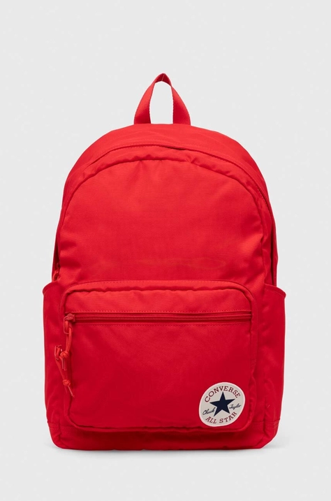 Converse rucsac culoarea rosu, mare, cu imprimeu