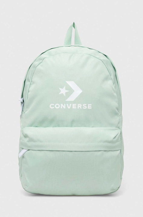 Converse rucsac culoarea verde, mare, cu imprimeu