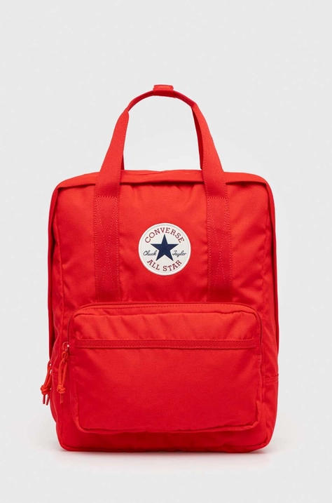 Converse rucsac culoarea rosu, mare, neted