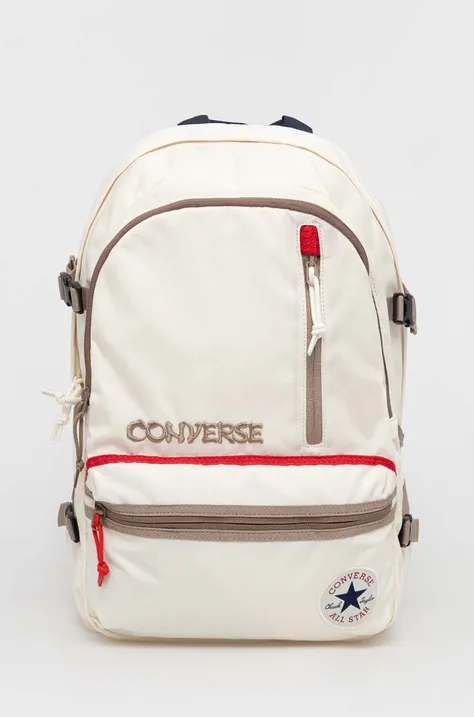 Converse plecak kolor beżowy duży z aplikacją