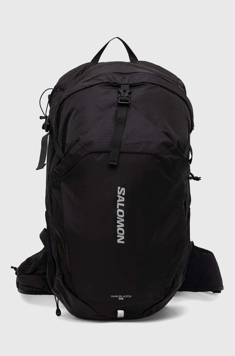 Salomon hátizsák Trailblazer 30 fekete, nagy, nyomott mintás, LC2182600