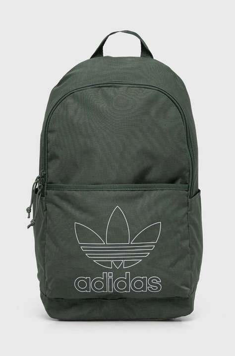 Ruksak adidas Originals zelená farba, veľký, s potlačou, IS4565