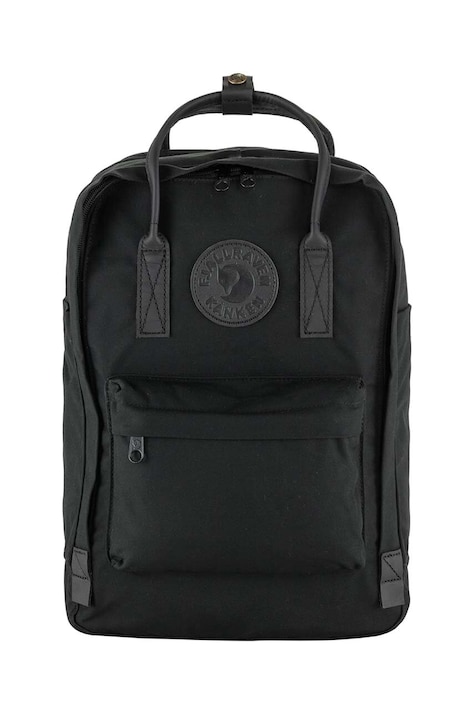 Рюкзак Fjallraven Kanken No.2 Black Laptop 15'' цвет чёрный большой с аппликацией F23804
