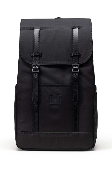 Herschel rucsac Herschel Retreat culoarea negru, mare, neted