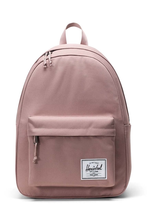 Раница Herschel Classic Backpack в розово голям размер с изчистен дизайн