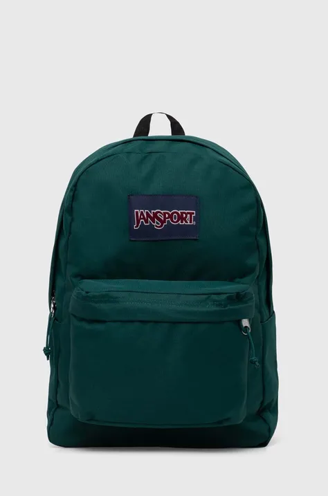 Рюкзак Jansport цвет зелёный большой с аппликацией