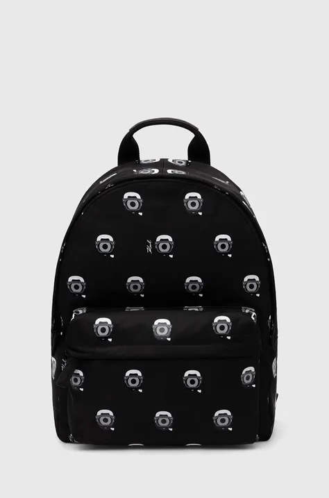 Karl Lagerfeld hátizsák x Darcel Disappoints fekete, nagy, mintás