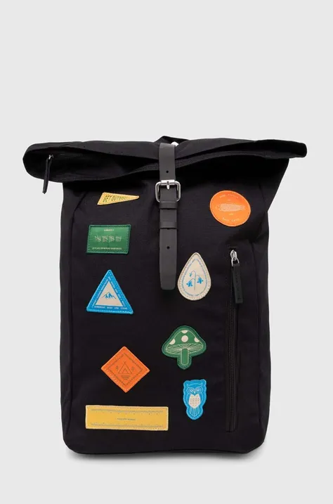 Sandqvist plecak Dante 20 Edition kolor czarny duży z aplikacją SQA2371