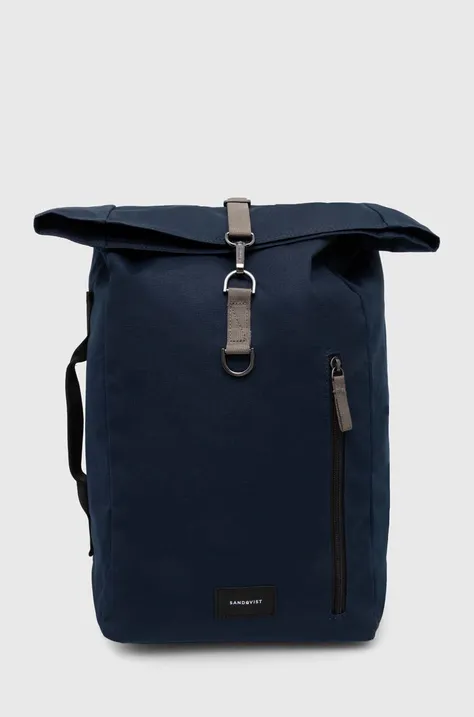 Sandqvist backpack Dante Vegan navy blue color SQA2372