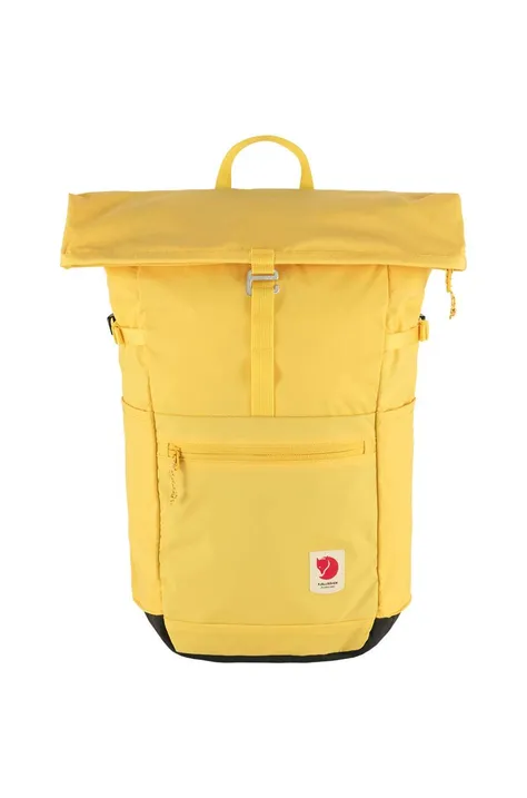 Batoh Fjallraven High Coast Foldsack 24 žlutá barva, velký, hladký, F23222.130