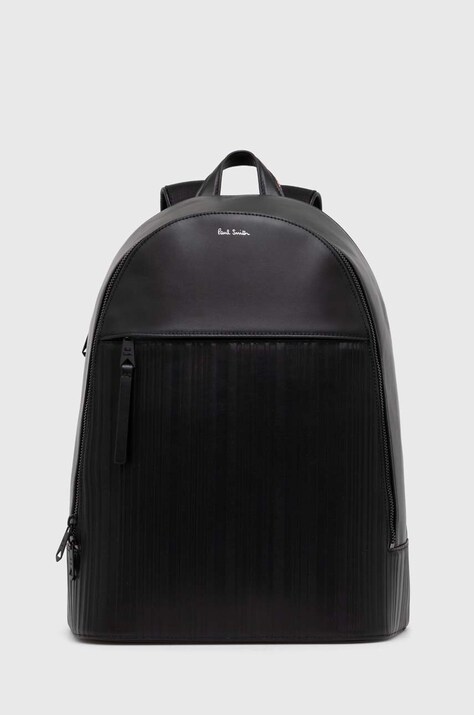 Kožený batoh Paul Smith černá barva, velký, hladký, M1A-7586-AEMBST