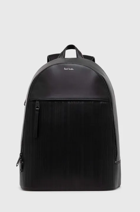 Paul Smith plecak skórzany kolor czarny duży gładki M1A-7586-AEMBST
