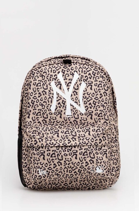 New Era plecak AOP NEW YORK YANKEES kolor beżowy duży wzorzysty 60503766