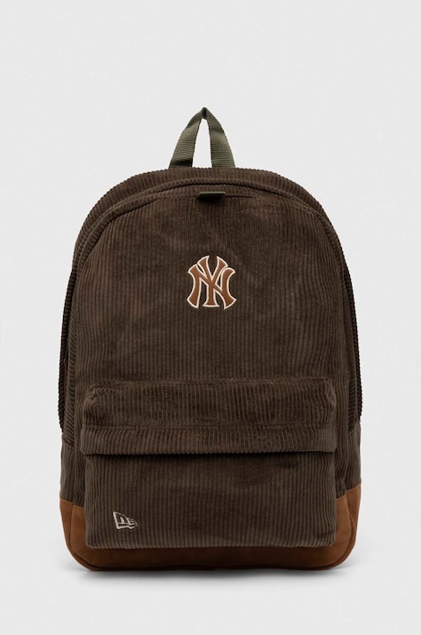 Batoh New Era CORD NEW YORK YANKEES zelená barva, velký, s aplikací, 60503794