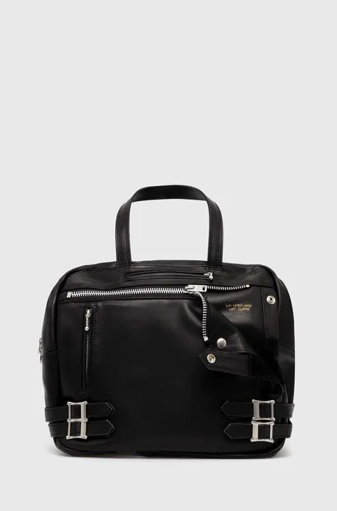 Кожена чанта Undercover Backpack в черно UC0D6B04