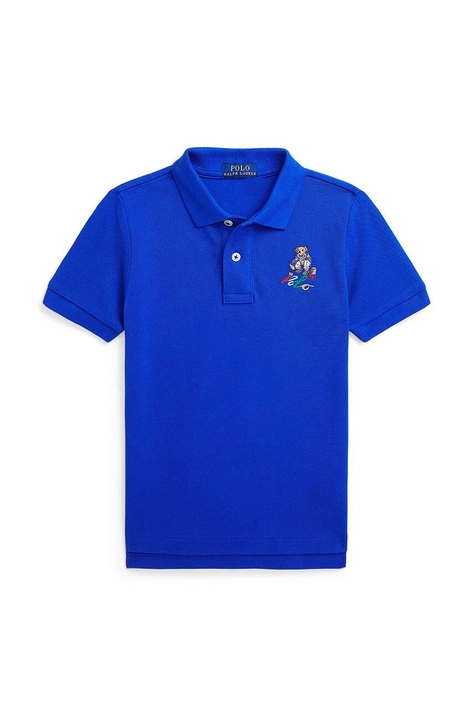 Dětská bavlněná polokošile Polo Ralph Lauren