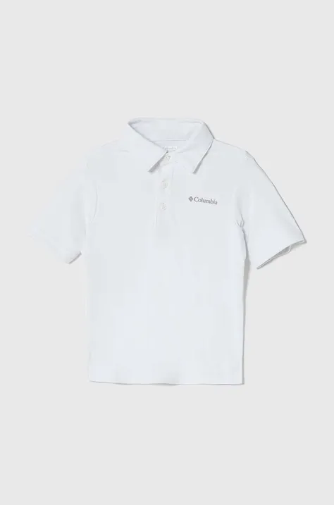 Παιδικό πουκάμισο πόλο Columbia Columbia Hike Polo χρώμα: άσπρο