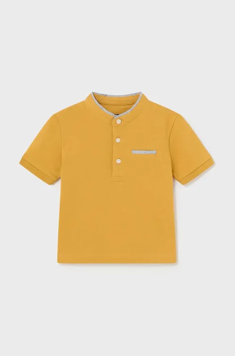 Polo majica za bebe Mayoral boja: žuta, bez uzorka