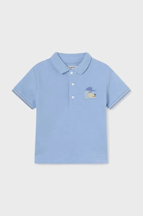 Mayoral tricouri polo din bumbac pentru bebeluși cu imprimeu