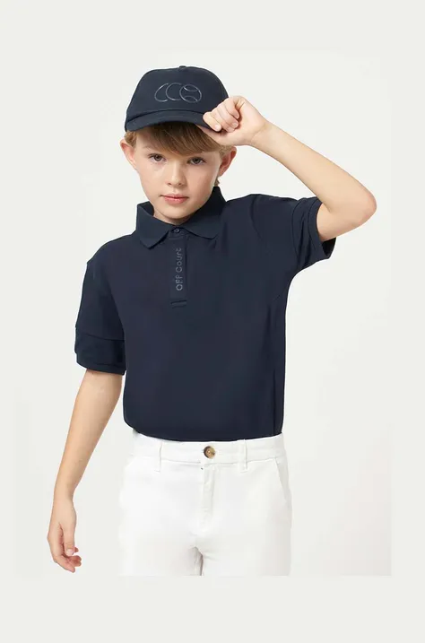 Παιδικό πουκάμισο πόλο Mayoral χρώμα: ναυτικό μπλε