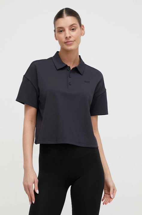 Polo tričko Dkny dámsky, čierna farba, DP3T9642