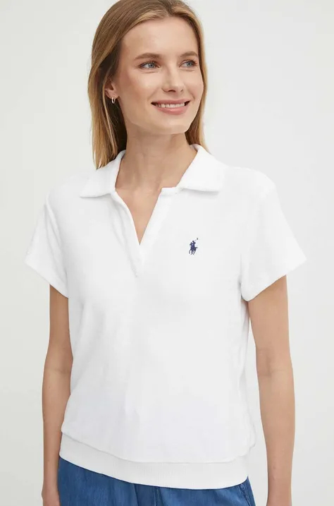 Polo Ralph Lauren tricou femei, culoarea alb, 211936221