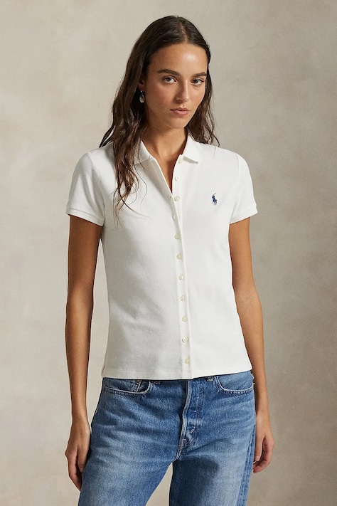 Поло Polo Ralph Lauren жіноче колір білий 211939272