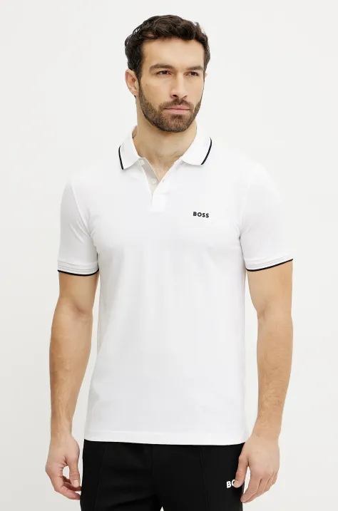 BOSS Green polo uomo colore bianco 50506193