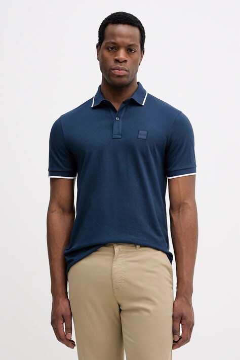 Поло BOSS Orange однотонное 50507699