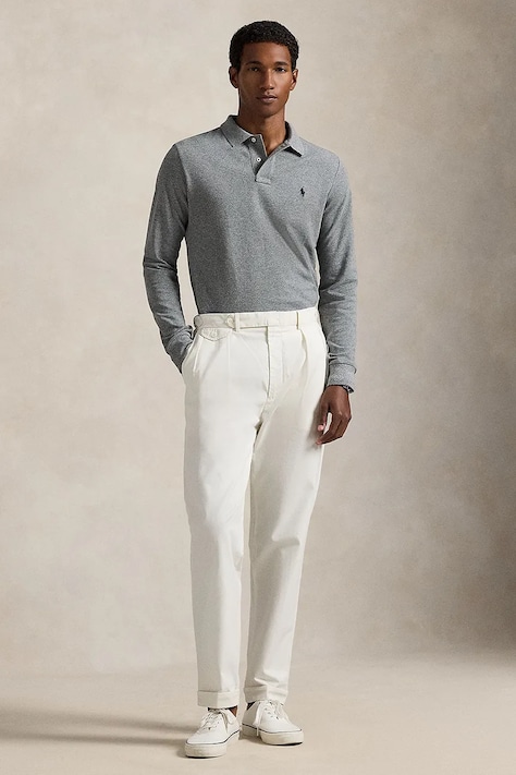 Polo Ralph Lauren Блуза с дълги ръкави от памук сива 710680790