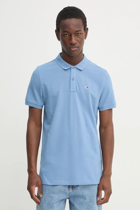 Tommy Jeans polo de bumbac neted, DM0DM18312