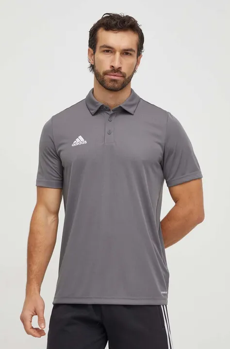 Polo majica za vježbanje adidas Performance Entrada 22 boja: siva, bez uzorka