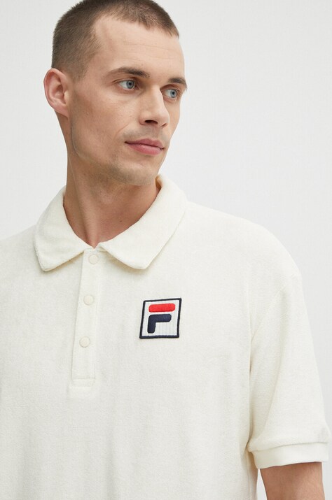 Fila polo in cotone Liverpool colore beige FAM0650