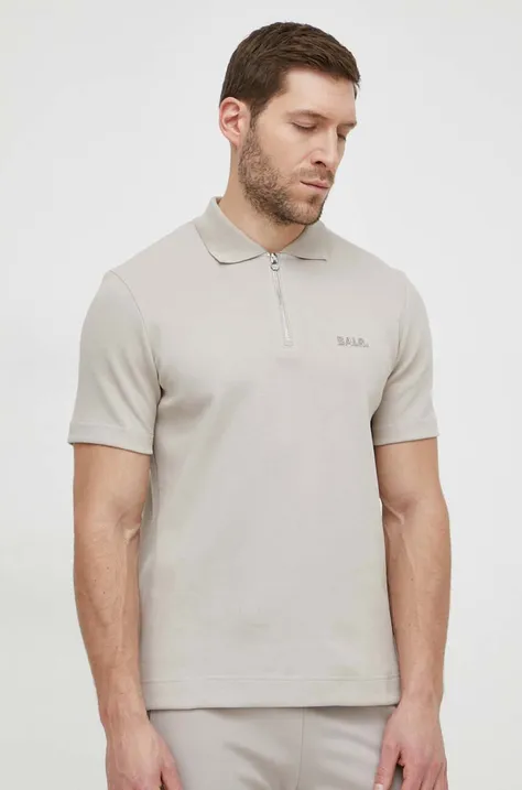 Polo majica BALR. Q-Series za muškarce, boja: bež, s aplikacijom, B1122 1033