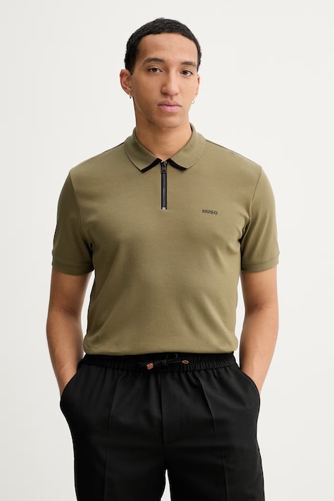 HUGO polo in cotone colore nero