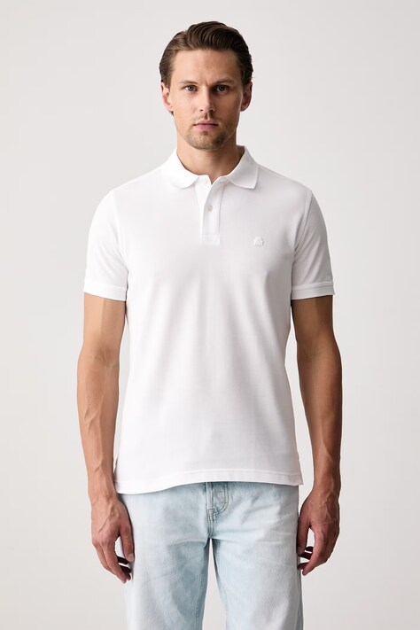 United Colors of Benetton Polo męskie bawełniane szare 3089J3179