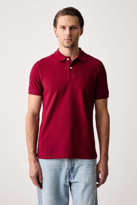 United Colors of Benetton Polo majica za muškarce od pamuka bordo 3089J3179