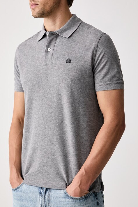 United Colors of Benetton Polo męskie bawełniane szare 3089J3179