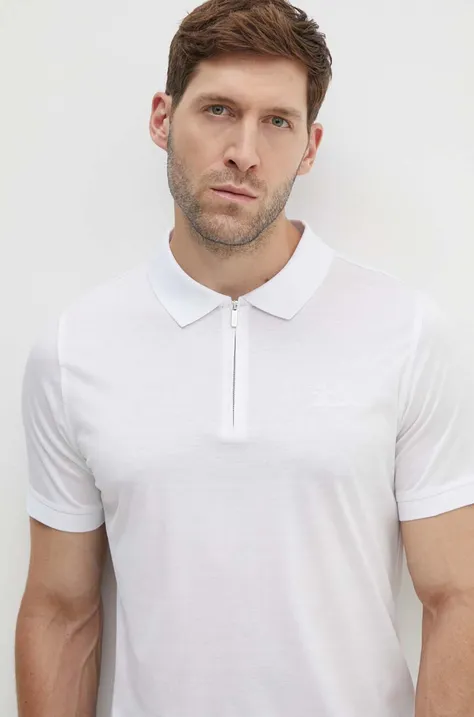 Karl Lagerfeld pamut póló fehér, nyomott mintás