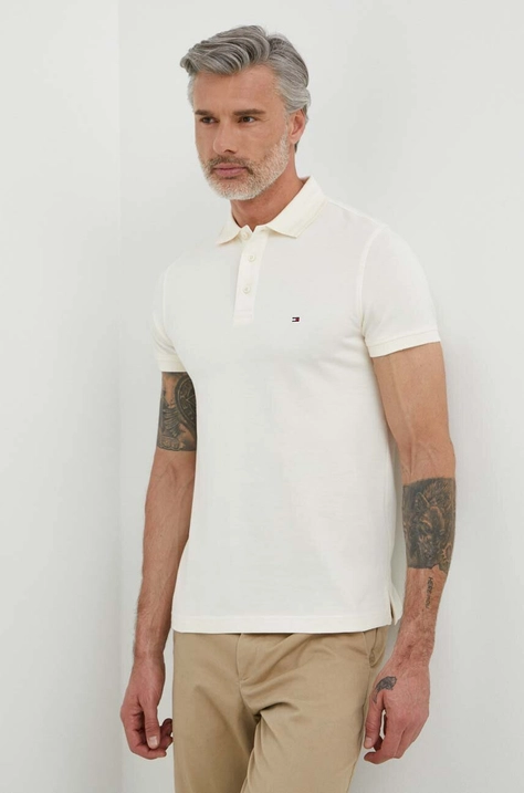 Tommy Hilfiger polo in cotone colore beige