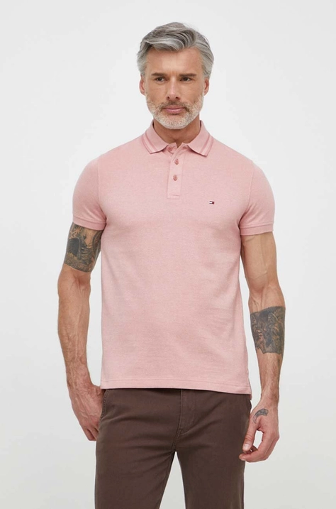 Tommy Hilfiger polo in cotone colore rosa