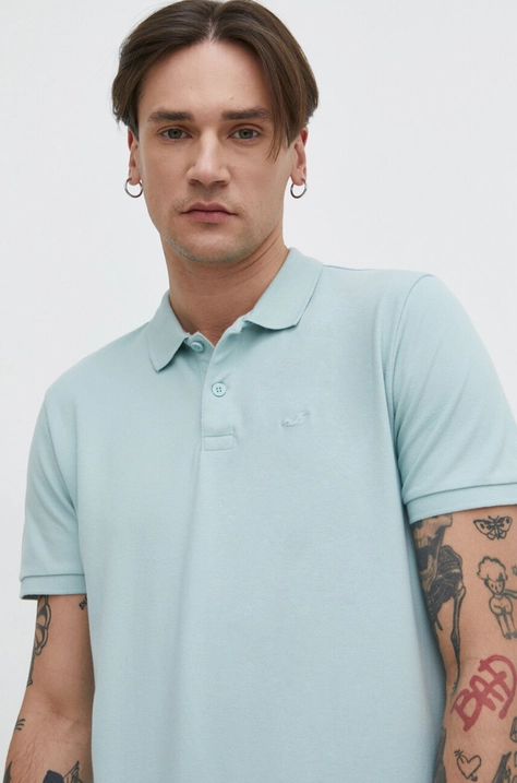 Polo tričko Hollister Co. pánsky, jednofarebný